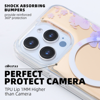 Fabricants de sources Miroir galvanisé magnétique pour Iphone14 15pro 1.5m Anti Shock UV Printing Follower Phone case pour iPhone 15 13pro Max