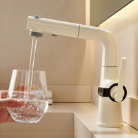 Robinet de cuisine moderne en laiton écologique de haute qualité Weihao, mitigeur intelligent pour lavabo avec affichage numérique de la température, à poser sur le comptoir