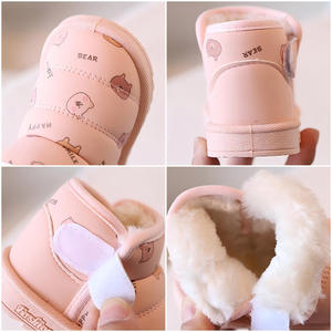 Bottes <span class=keywords><strong>de</strong></span> <span class=keywords><strong>neige</strong></span> en coton pour garçons et filles, dessin animé, hiver, dessus en tissu, chaudes, confortables, élégantes, semelle intermédiaire en EVA, doublure en coton - Product Image 3