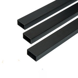 Tubo Cuadrado de Fibra de Carbono 3K Personalizado de 30 mm, No Conductivo, Resistente al Calor, Negro, Ligero, Alta Resistencia, 0-200 °C, para Transporte - Product Image 6
