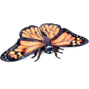 Peluche Papillon Monarch Orange Réaliste Adorable Super Douce pour Fête Anniversaire Printemps - Product Image 1