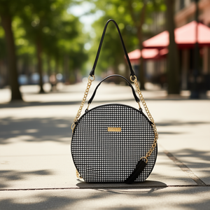 Bolso Bandolera Fana Xenai Cuadri Blanco Vintage con Dos Correas, Forro de PU, para Uso Diario de Mujer - Product Image 2