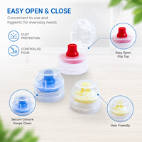 Bouchon à bec verseur en plastique personnalisé OEM/ODM de qualité alimentaire avec valve en silicone anti-fuite pour jus et boissons – Vente en gros