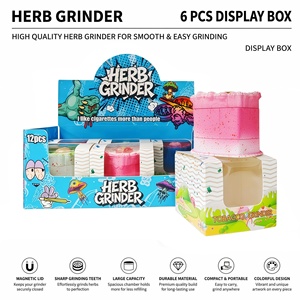 New Cake Design Zinc Alloy <b>Herb</b> <b>Grinder</b> 68mm 4 Layer Tobacco <b>Grinder</b> Metal Smoking Accessory Wholesale - Product Image 1