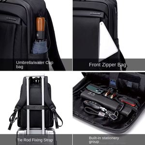 Sac à dos de voyage haut de gamme pour homme, grande capacité, imperméable, antivol, multifonctionnel, en tissu Oxford, pour ordinateur portable et affaires - Product Image 6