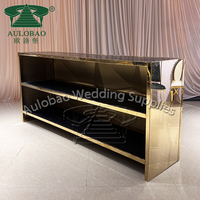 Club Furniture Mostrador de recepción de acero inoxidable Mostrador de Bar Moderno