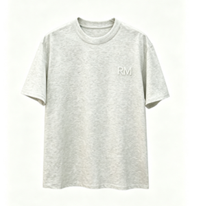 T-shirt Homme Oversize 100% Coton Lavé Manches Courtes Col Rond Respirant Tricoté Décontracté Vintage Streetwear - Product Image 5