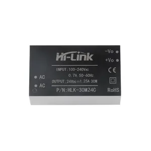 Hi-Link Nieuwe Originele AC-DC Geïsoleerde Spanningsregelaar Vermogensmodules 220V Tot 24V 1. 25a 30W Ingebouwde Emc Circuit HLK-30M24C