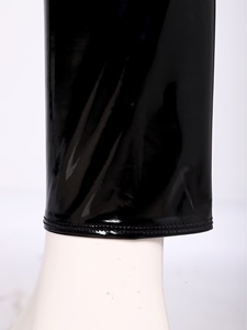 Hot Sale Women's Fashion PU Leather Pants <strong>Wet</strong> <strong>Look</strong> High Waist Stretch <strong>Leggings</strong> Skinny Cropped Pants - Product Image 5
