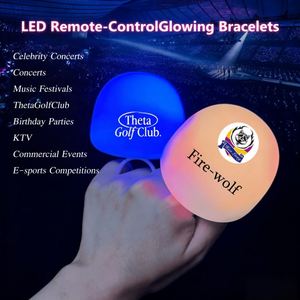 Anneaux lumineux LED personnalisés avec logo, vente en gros directe usine, pour cadeaux promotionnels, fêtes, événements d'entreprise - Product Image 2