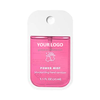 Spray désinfectant pour les mains OEM ODM personnalisé, format mini, 99,99% germicide, parfum fruité, transparent