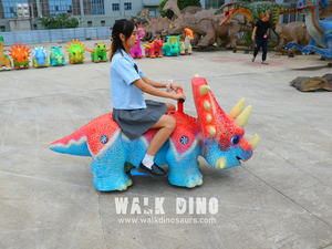 Équipement d'amusement pour centre commercial : Dinosaures à chevaucher pour enfants, simulation réaliste, animés, télécommandés - Product Image 4