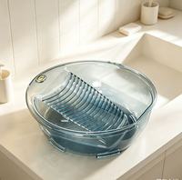 Lavabo multifonctionnel intégré avec planche à laver, pour sous-vêtements, collants, et lavage des pieds, en PET domestique