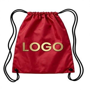 Sac de sport personnalisé avec logo, sac à cordon en polyester imperméable, sac à dos de course, sac de voyage léger en gros - Product Image 1