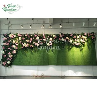 Premier jardin Rose hortensia fleur artificielle plante irrégulière panneau mural scène de mariage toile de fond maison hôtel halls décoration