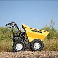 Auster 300KG 6.5 Hp Compact Ducar Loncin Moteur à essence alimenté 4X4 Camion Brouette Mini Dumper