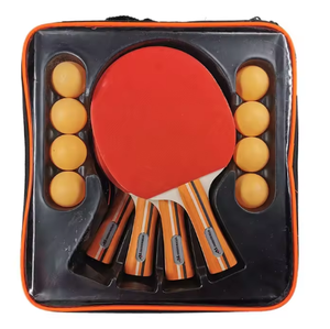 Ensemble de raquettes de tennis de table portables pour débutants pour le divertissement familial en bois 2025 extérieur adapté aux adultes et aux enfants - Product Image 1
