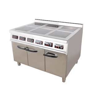 Vente en gros en usine Cuisinière électrique commerciale en acier inoxydable avec 4 plaques chauffantes et four - Product Image 3