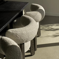 2025 moderne Vintage luxe en bois massif salle à manger chaise tissu maquillage chaise meubles avec éponge coussin salle à manger meubles