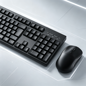 <span class=keywords><strong>Clavier</strong></span> sans fil pleine taille 104 touches à <span class=keywords><strong>prix</strong></span> d'usine avec souris optique sans fil USB 2,4 GHz pour PC et tablette - Product Image 2