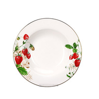 Service de table en porcelaine de nouvelle génération en os de Chine, motif géométrique carré personnalisé, logo personnalisé, excellent