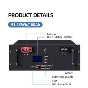 แบตเตอรี่ Lifepo4 แบบแร็ค 48V 51.2V 100Ah 200Ah 280Ah 300Ah 314Ah  5kWh 10kWh 15kWh 16kWh สำหรับเก็บพลังงานภายในบ้าน - Product Image 2