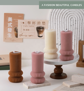 Bougie d'aromathérapie à géométrie origami moderne décorative - Product Image 3