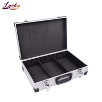 Mallette à outils professionnelle en alliage d'aluminium - Mallette de transport portable avec séparateurs ajustables, conception verrouillable, personnalisable OEM/ODM, légère