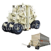 SS 15ton Charge ISO conteneur d'expédition système de roue de levage roue de remorque