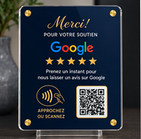 Carte NFC personnalisée de luxe pour avis Google, carte PVC programmable RFID 13,56 MHz avec code QR pour hôtels et magasins