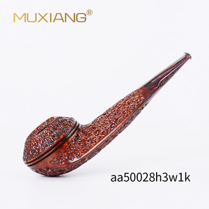 Muxiang Wooden Tobacco Pipe Bent Type Hand Carved Rosewood Smoking Pipe For Personal Gift - Product Image 4