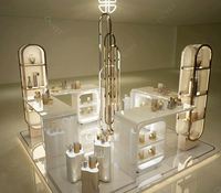Meubles de magasin de détail, écologiques, robustes, éclairage LED, présentoir de parfums, taille et couleur personnalisables, garantie de 3 ans