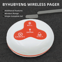 Système d'appel sans fil pour restaurant le plus vendu, système de pagination de file d'attente avec buzzer, portée de 100 m, 433 MHz, design grain de bois