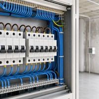 Câble de construction H07V-U en PVC à conducteur en cuivre massif, classe 1 IEC 60228, 450/750V, 1,5 2,5 4 6 10 16 mm², ignifuge, pour conduits et goulottes