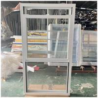 Ventanas Corredizas Verticales de Aluminio con Rotura de Puente Térmico, Vidrio Templado Doble, Color Blanco, con Rejillas Integradas
