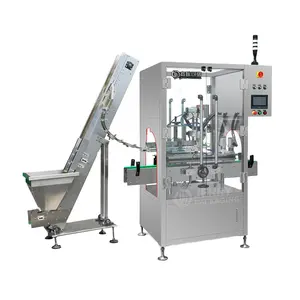 Jerry Packaging Full Automatic Single head Servo Pick & Place Bottle Cap Closing Screwing Capping Machine