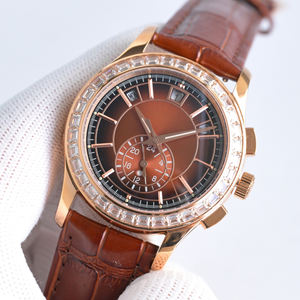 Montre élégante de haute qualité 5A, personnalisable, avec cadran en émail champlevé, montres à diamants sur les aiguilles, mouvement résistant aux chocs - Product Image 2