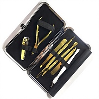Kit de manucure et pédicure professionnel en acier inoxydable, style classique, durable, 10-en-1, coupe-ongles, ensemble de 6 à 8 pièces pour