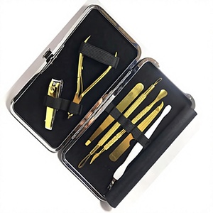 Kit de manucure et pédicure professionnel en acier inoxydable, style classique, durable, 10-en-1, coupe-ongles, ensemble de 6 à 8 pièces pour - Product Image 1