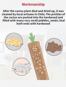 Chile Cactus Wave Healing Instrument Rain Stick madera rainstick Rain Sticks Rainstick Niño Instrumentos musicales - Product Image 3