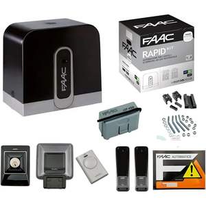 Kit rapide FAAC 24V pour automatisation de portail coulissant, poids maximal 400 kg, IP44, design contemporain - Product Image 5