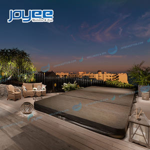 JOYEE <span class=keywords><strong>Spa</strong></span> <span class=keywords><strong>de</strong></span> nage à contre-courant autoportant à deux zones pour 6 à 8 personnes, avec massage par jets d'eau, piscine <span class=keywords><strong>de</strong></span> nage à contre-courant, <span class=keywords><strong>spa</strong></span> extérieur - Product Image 6