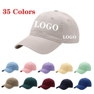 Nueva gorra de béisbol de algodón de 35 colores con logotipo personalizado bordado de alta calidad gorra de <span class=keywords><strong>lengua</strong></span> de pato superior suave gorra de protección solar transpirable - Product Image 1