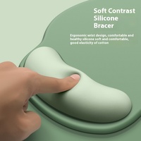 Tapis de souris en silicone dégradé de style simple avec repose-poignet Support de poignet d'ordinateur de style dessin animé pour une utilisation au bureau