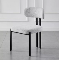 Chaises de luxe Moren pour la maison chaises d'attente de salon rembourrées en tissu chaises de bar de cuisine à structure KD de restaurant de haute qualité
