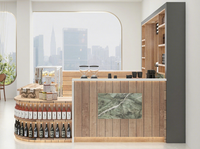 Design Intérieur Moderne et Luxueux pour Café & Boulangerie | Solution Complète Sur Mesure de Comptoir et Présentoir | Conception Intégrale de Magasin