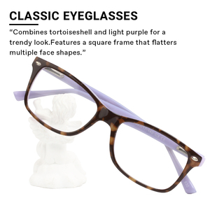 Thời trang linh hoạt tùy chỉnh kẹo màu rùa kết hợp hình chữ nhật nhựa khung quang học - Product Image 5