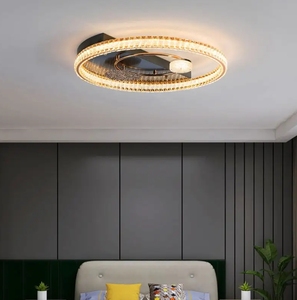 Lámpara de techo de cristal de lujo con Control inteligente de alta calidad, lámpara de luz de techo LED moderna para el hogar - Product Image 3
