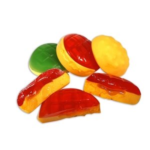 Hamburguesa <span class=keywords><strong>de</strong></span> goma envuelta individualmente, Mini hamburguesa Halal sin pegamento, dulces <span class=keywords><strong>de</strong></span> goma - Product Image 1