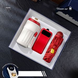 Set de Regalo Empresarial FX con Logotipo Personalizado en Termo, Masajeador de Cuello, Banco de Energía y Caja de Regalo - Product Image 2